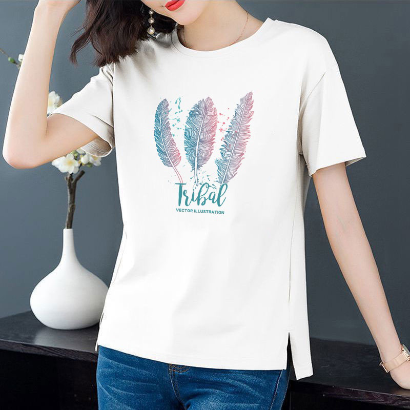 Women's superior Printed White Pata Design t shirt Collection By PONNO BAZAAR